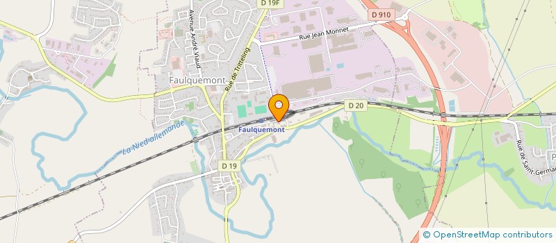 localisation de l'entreprise SCI GALERIE MARCHANDE DE L ETOILE  FAULQUEMONT