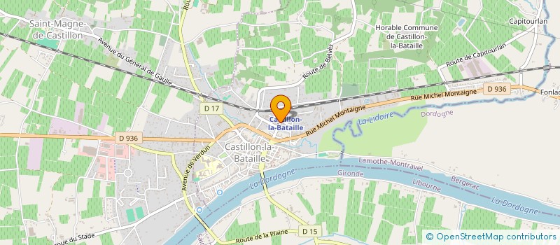 localisation de l'entreprise SCI GALERIE MONTESQUIEU  CASTILLON-LA-BATAILLE