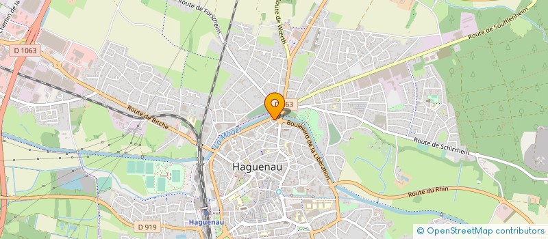 localisation de l'entreprise SCI GALEVIE  HAGUENAU