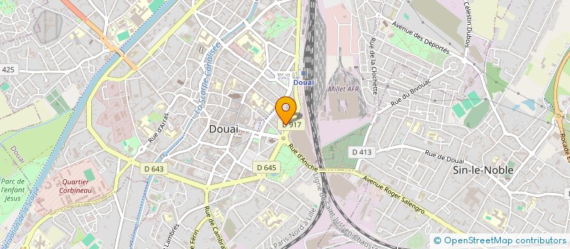 localisation de l'entreprise SCI GALEX à DOUAI