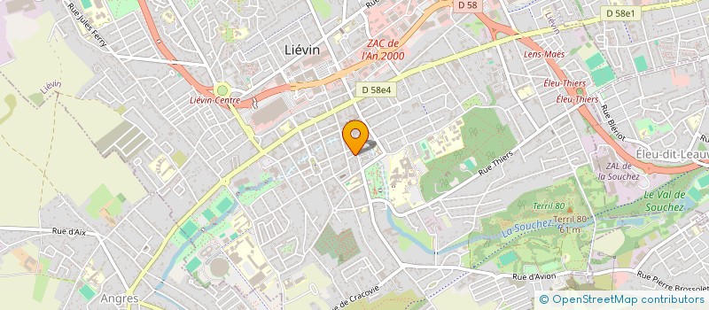 localisation de l'entreprise SCI GALEX  LIEVIN