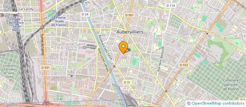 localisation de l'entreprise SCI GALGAN  AUBERVILLIERS