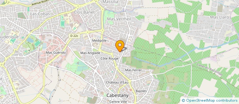 localisation de l'entreprise SCI GALHER  CABESTANY