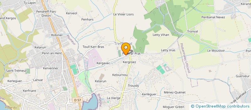 localisation de l'entreprise SCI GALHERO  TREFFIAGAT