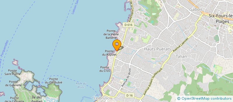 localisation de l'entreprise SCI GALIANE à SIX FOURS LES PLAGES