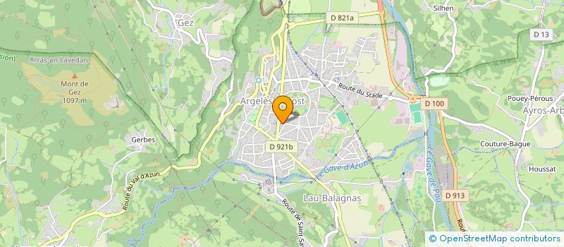 localisation de l'entreprise SCI GALICE  ARGELES-GAZOST