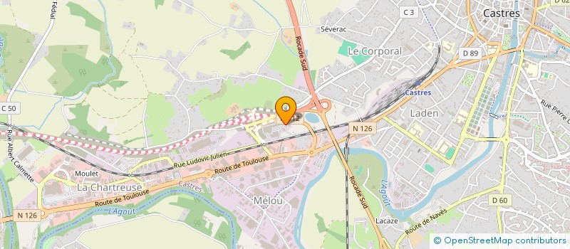 localisation de l'entreprise SCI GALICEAL  CASTRES