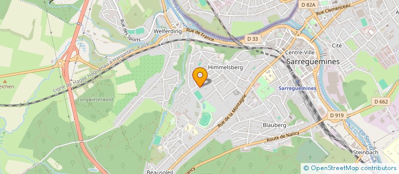 localisation de l'entreprise SCI GALICHOU  SARREGUEMINES