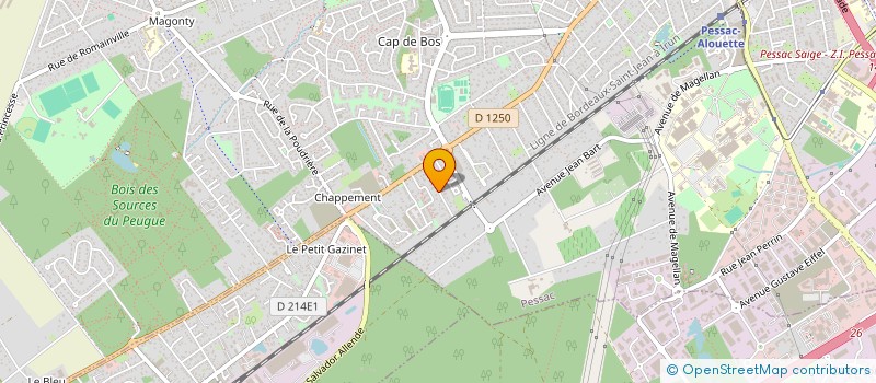 localisation de l'entreprise SCI GALIDO  PESSAC