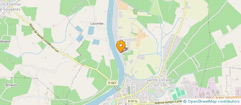 localisation de l'entreprise SCI GALIEN  SAINTE LIVRADE SUR LOT