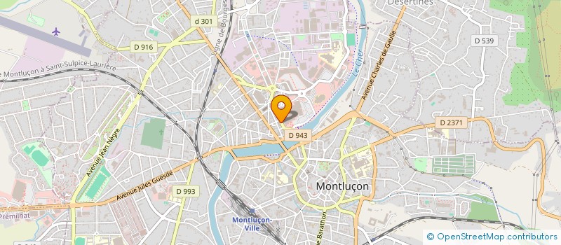 localisation de l'entreprise SCI GALILEE à MONTLUCON