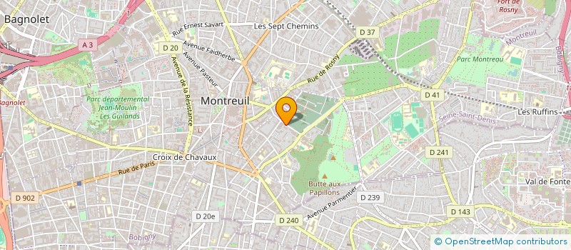 localisation de l'entreprise SCI GALILEE à MONTREUIL