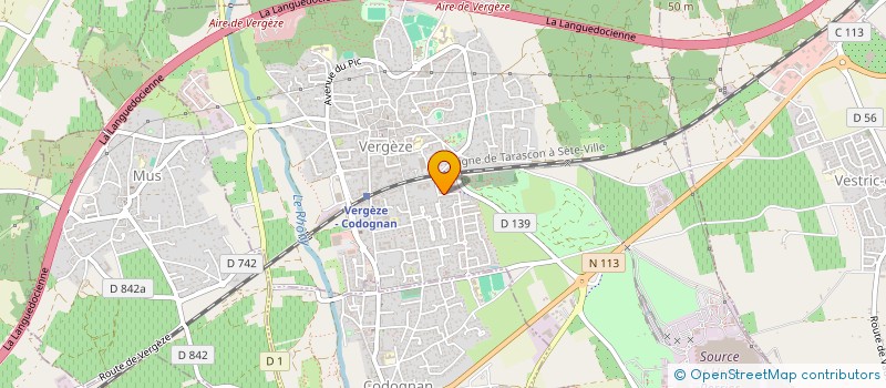 localisation de l'entreprise SCI GALILEE  VERGEZE