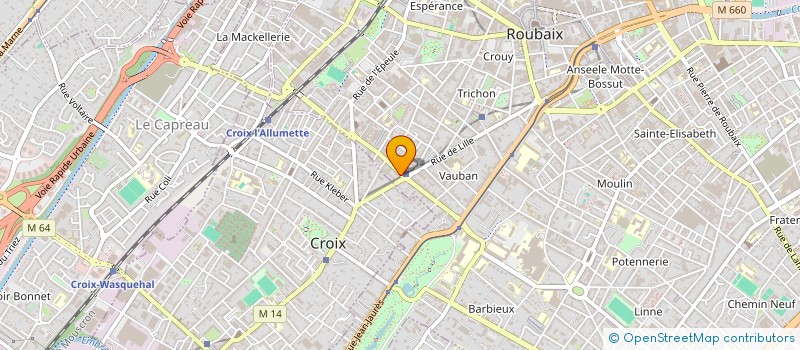 localisation de l'entreprise SCI GALILEE  ROUBAIX