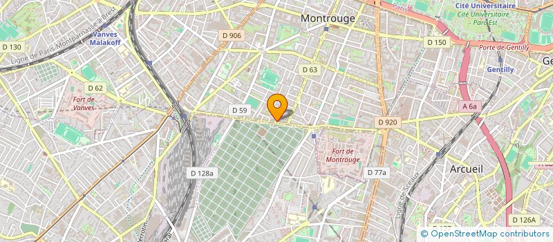 localisation de l'entreprise SCI GALILEE  MONTROUGE