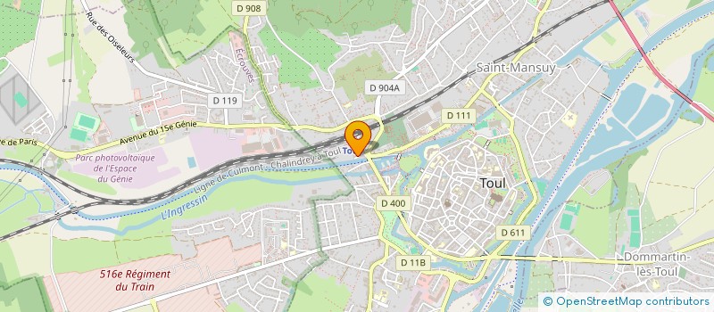 localisation de l'entreprise SCI GALILEE TOUL  TOUL