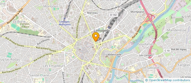 localisation de l'entreprise SCI GALILEO à LIMOGES