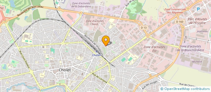 localisation de l'entreprise SCI GALIMA à CHOLET