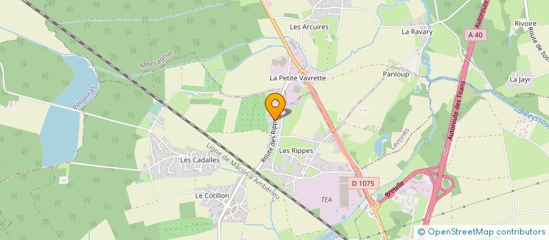 localisation de l'entreprise SCI GALIMAX à CERTINES