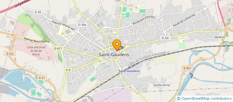 localisation de l'entreprise SCI GALIN  SAINT-GAUDENS