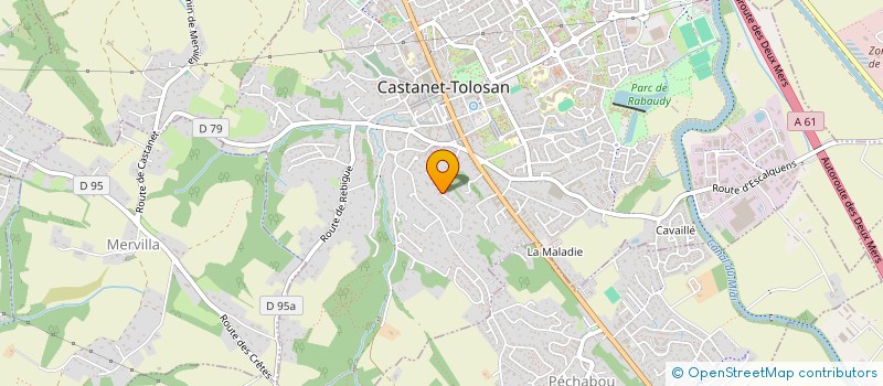 localisation de l'entreprise SCI GALINIER LFT  CASTANET-TOLOSAN