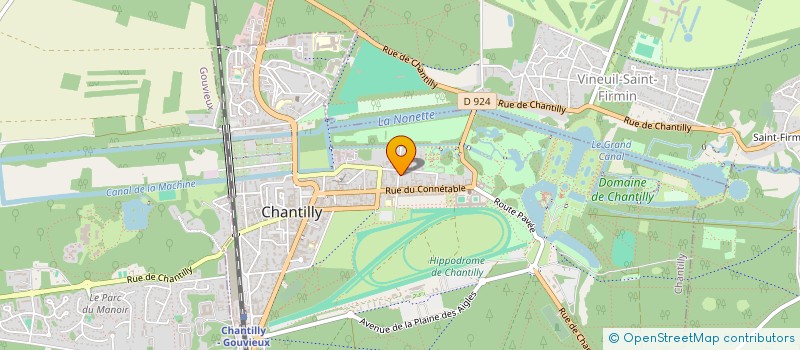 localisation de l'entreprise SCI GALIX  CHANTILLY