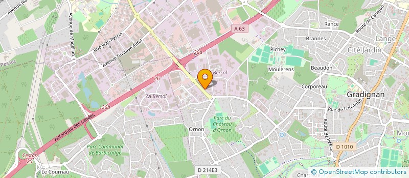 localisation de l'entreprise SCI GALIZAC  GRADIGNAN