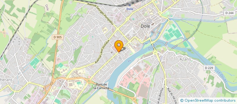 localisation de l'entreprise SCI GALLADS à DOLE