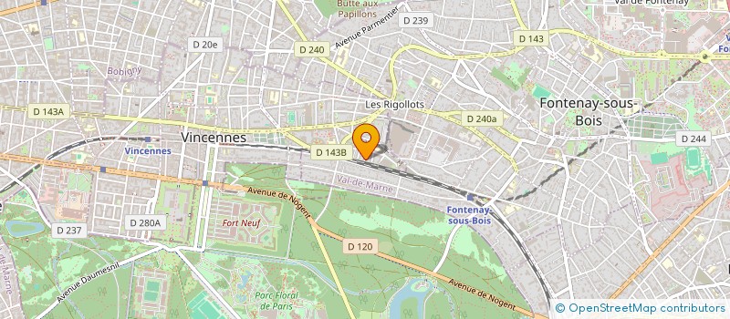 localisation de l'entreprise SCI GALLAGHER à VINCENNES