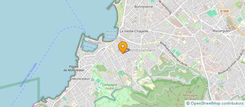 localisation de l'entreprise SCI GALLAND à MARSEILLE