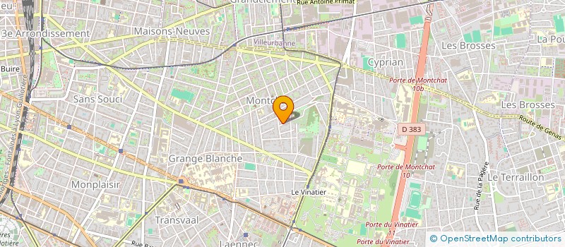 localisation de l'entreprise SCI GALLAND  LYON