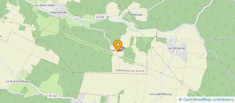 localisation de l'entreprise SCI GALLARDHOTEL  VILLENEUVE-SUR-YONNE