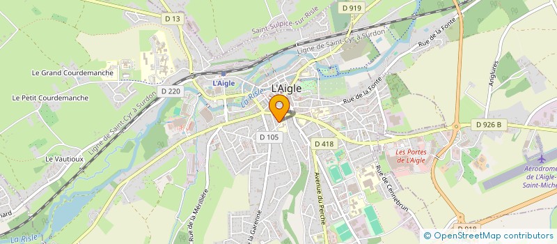 localisation de l'entreprise SCI GALLERON à L'AIGLE