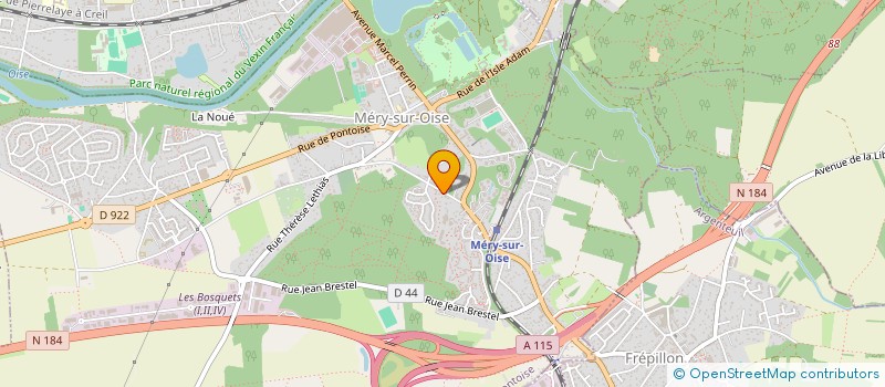 localisation de l'entreprise SCI GALLERON FEVRIN  MERY-SUR-OISE