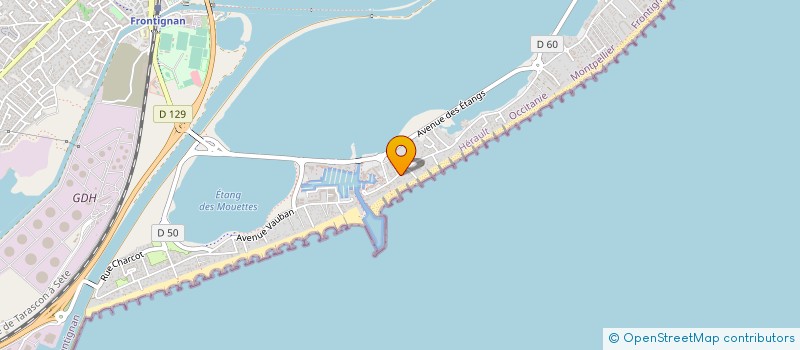 localisation de l'entreprise SCI GALLETIER à FRONTIGNAN