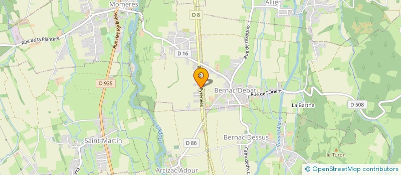 localisation de l'entreprise SCI GALLEXIAUME  BERNAC-DEBAT