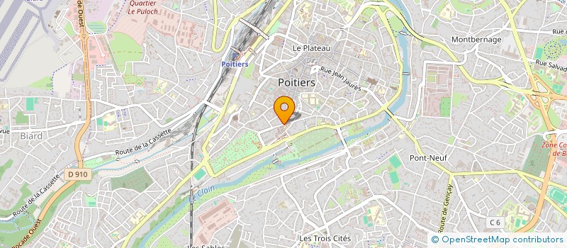 localisation de l'entreprise SCI GALLGROM  POITIERS