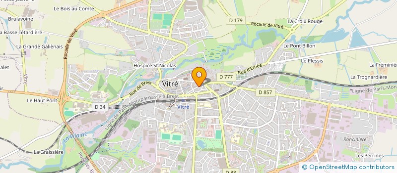 localisation de l'entreprise SCI GALLIA  VITRE