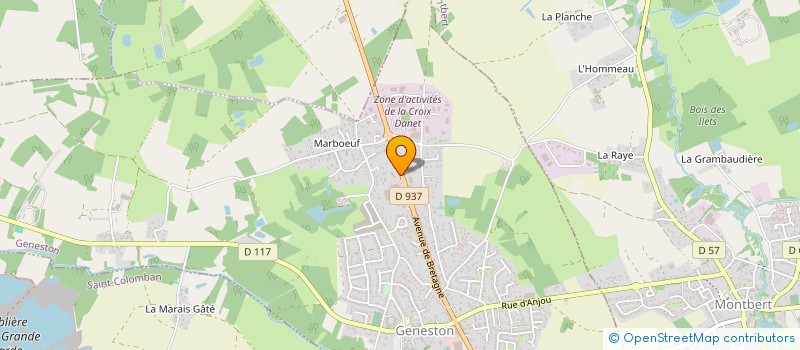 localisation de l'entreprise SCI GALLICHER  GENESTON