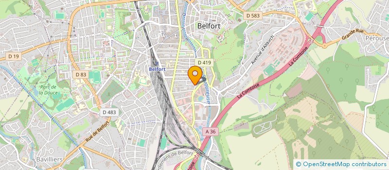 localisation de l'entreprise SCI GALLIEN à BELFORT