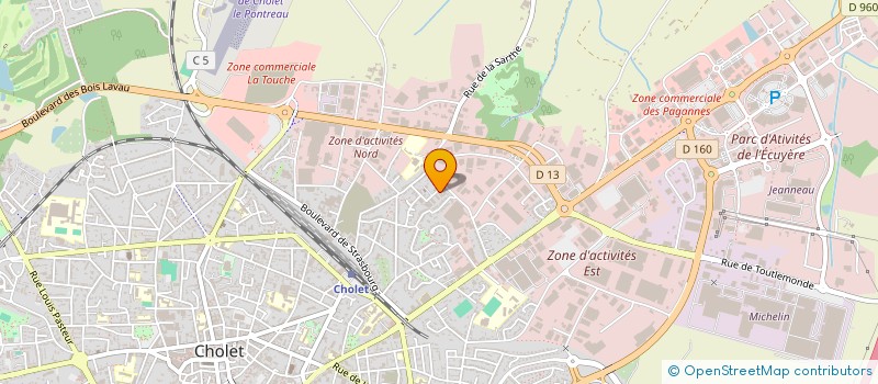 localisation de l'entreprise SCI GALLIENI à CHOLET