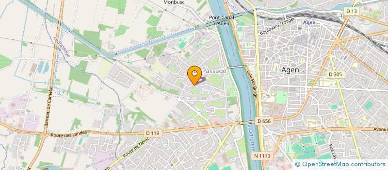 localisation de l'entreprise SCI GALLIMMO  LE PASSAGE