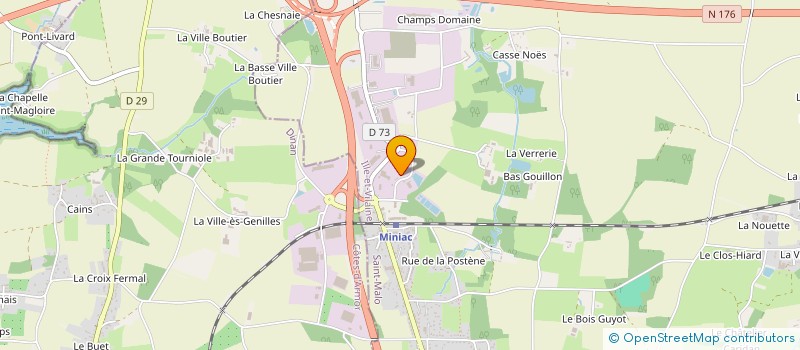 localisation de l'entreprise SCI GALLO  MINIAC-MORVAN