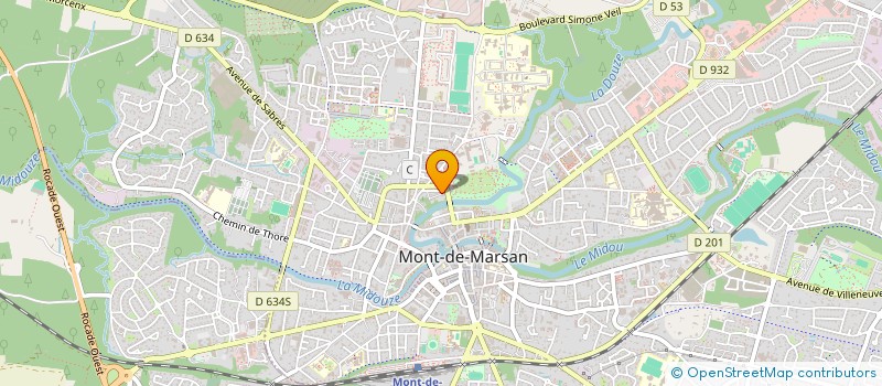 localisation de l'entreprise SCI GALLO à MONT-DE-MARSAN