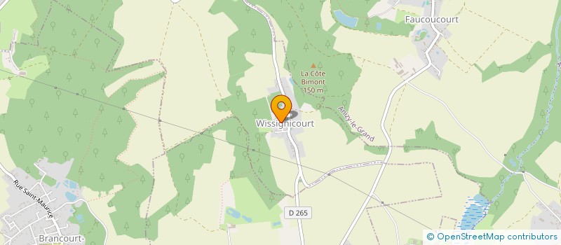 localisation de l'entreprise SCI GALLOIS  WISSIGNICOURT