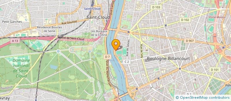 localisation de l'entreprise SCI GALLOIS LECOCQ à BOULOGNE-BILLANCOURT