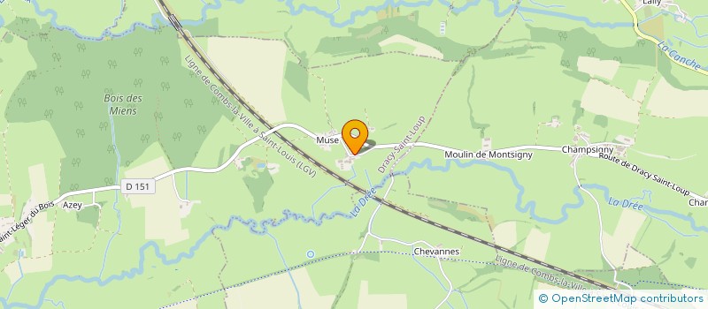 localisation de l'entreprise SCI GALLOIS-QUINCEY  CURGY