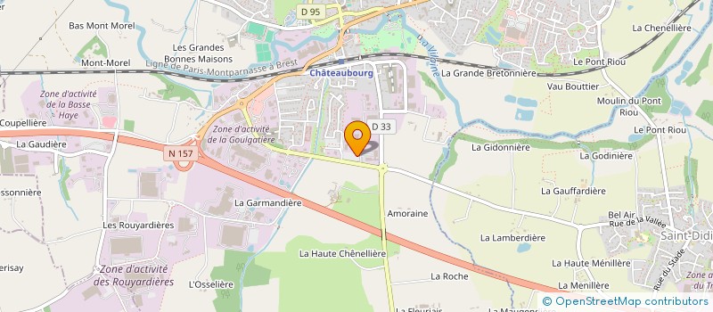 localisation de l'entreprise SCI GALLON BELLEVUE  CHATEAUBOURG