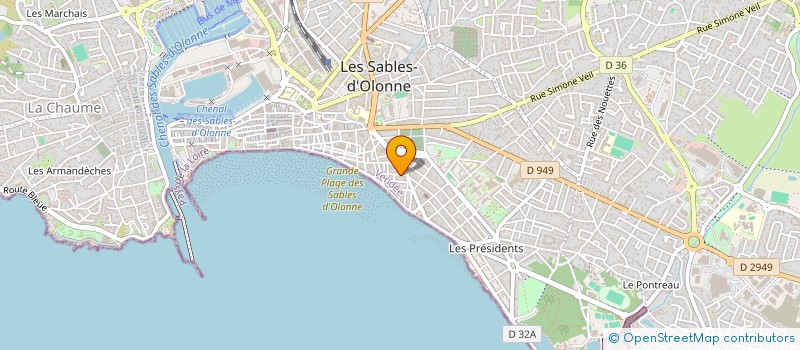 localisation de l'entreprise SCI GALLOT DIDIER à LES SABLES D'OLONNE