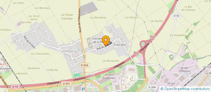 localisation de l'entreprise SCI GALLOYER  VILLEBAROU